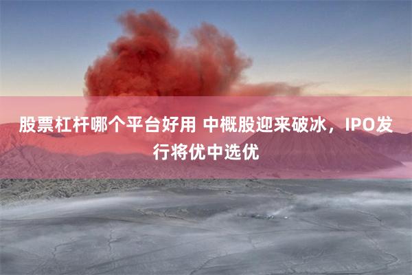 股票杠杆哪个平台好用 中概股迎来破冰，IPO发行将优中选优
